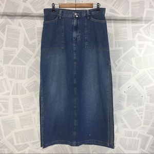 Lucky Brand jeans denim long skirt Size 12/31